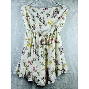 Floral sleeveless romper sz medium I'm a star NWT festival summer